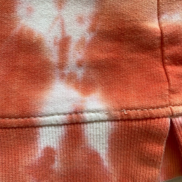 Jane and Delancey Orange/White Tie Dye Crew Neck long sleeve Sweatshirt. Sz L - Picture 15 of 15